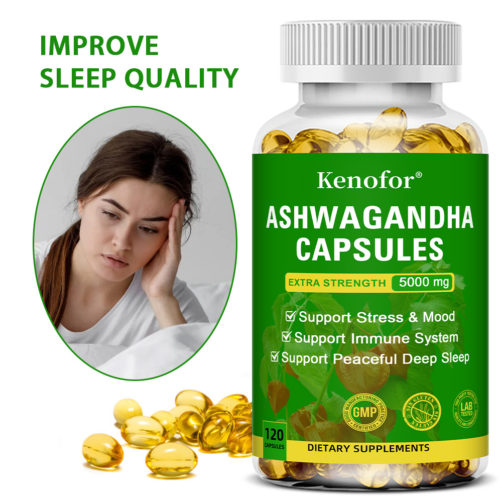Herbal Wellness Blend - Ashwagandha Complex Capsules 2300mg, 5-in-1 Herbal