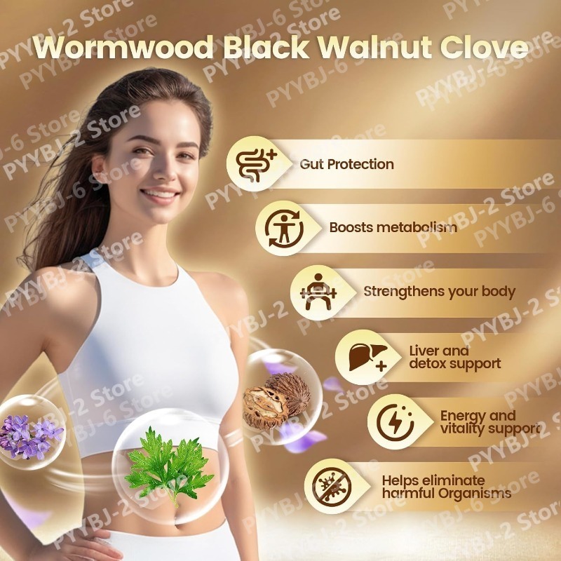 Wormwood Black Walnut Cloves S - огляд і ціна Herbal Wellness Blend