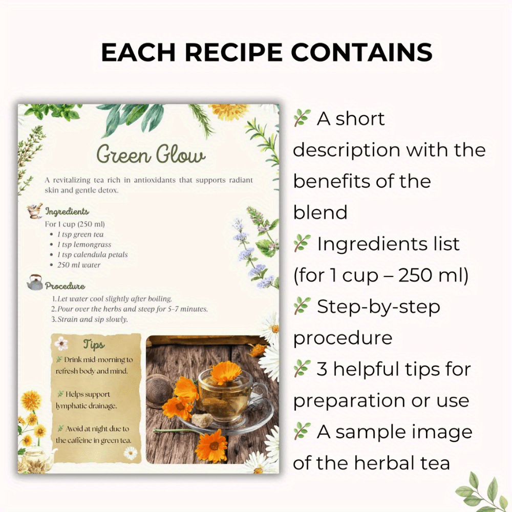 Herbal Tea Recipes Book – Natu - огляд і ціна Herbal Wellness Blend