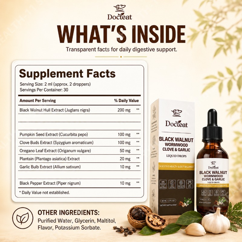Black Walnut  & Clove Liquid D - огляд і ціна Herbal Wellness Blend