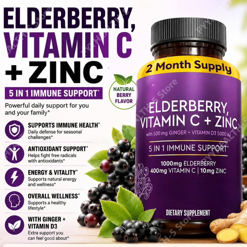 Elderberry Capsules with Vitam - огляд і ціна Herbal Wellness Blend