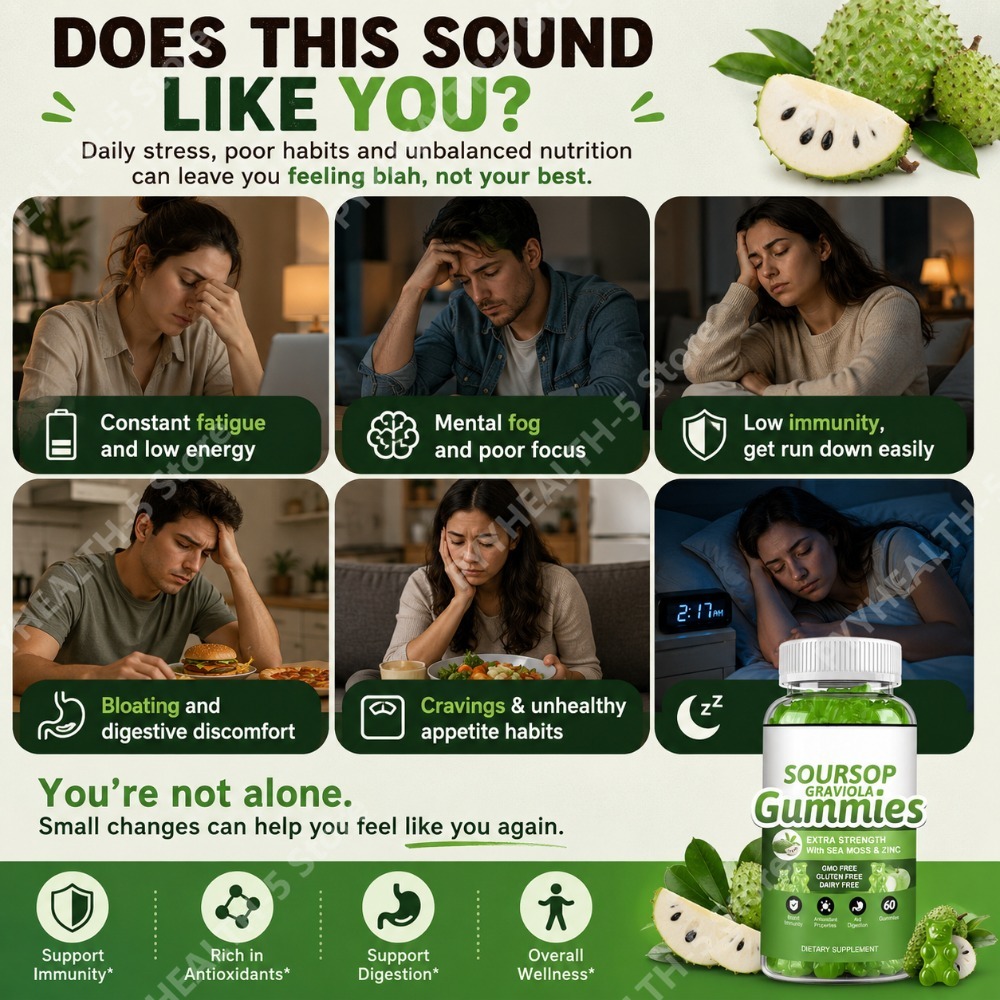 Soursop Graviola Gummies 2000m - огляд і ціна Herbal Wellness Blend