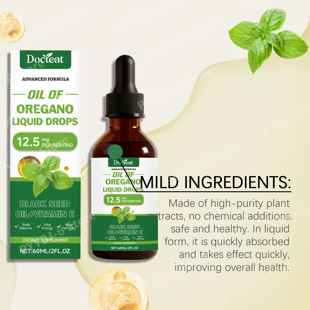 Oregano Oil Liquid Drops 60ml  - огляд і ціна Herbal Wellness For You