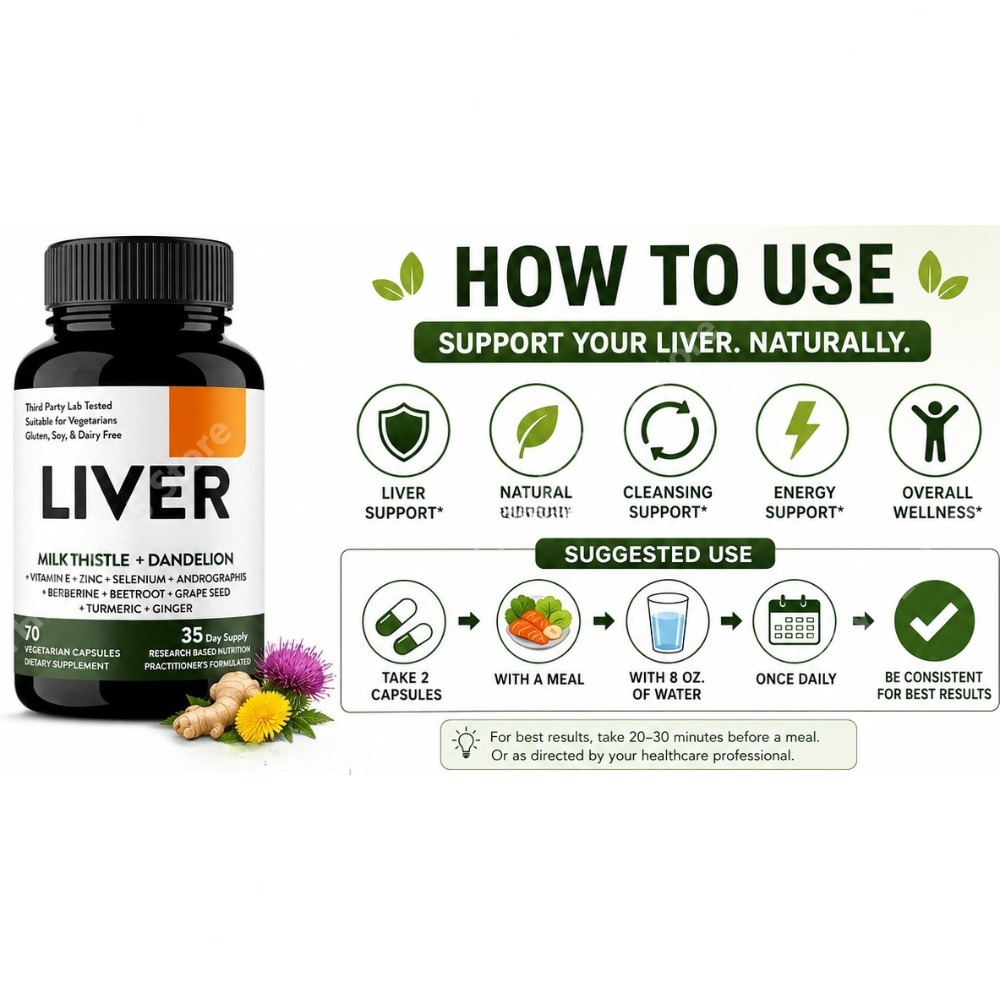 Milk Thistle Dandelion Root Ca - огляд і ціна Herbal Wellness Blend